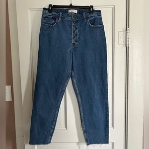 Abercrombie curve love high rise mom jeans